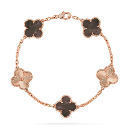 [⭐moonlume] CLOVER 5 MOTIF GRAY MOP BRACELET COLLECTION