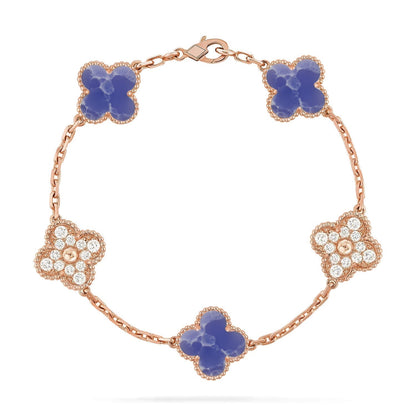 [⭐moonlume]CLOVER 5 MOTIF BLUE VEINS BRACELET COLLECTION