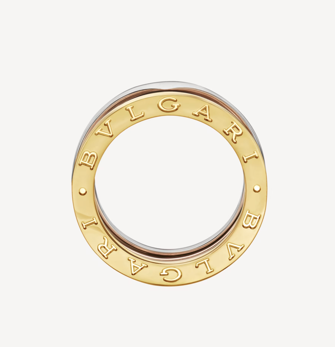 [⭐moonlume]ZERO 1 THREE-BAND ROSE WHITE AND YELLOW RING