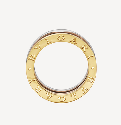 [⭐moonlume]ZERO 1 THREE-BAND ROSE WHITE AND YELLOW RING