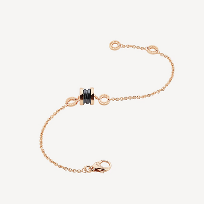 [⭐moonlume]ZERO 1 SOFT PINK GOLD AND BLACK CERAMIC BRACELET