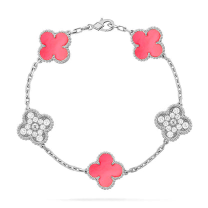 [⭐moonlume] CLOVER 5 MOTIFS  PINK MOP BRACELET COLLECTION