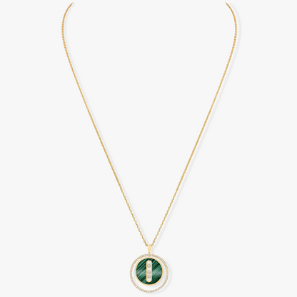 [⭐moonlume]Demo MOVE 3 DIAMOND MALACHITE GOLD DIAMOND NECKLACE