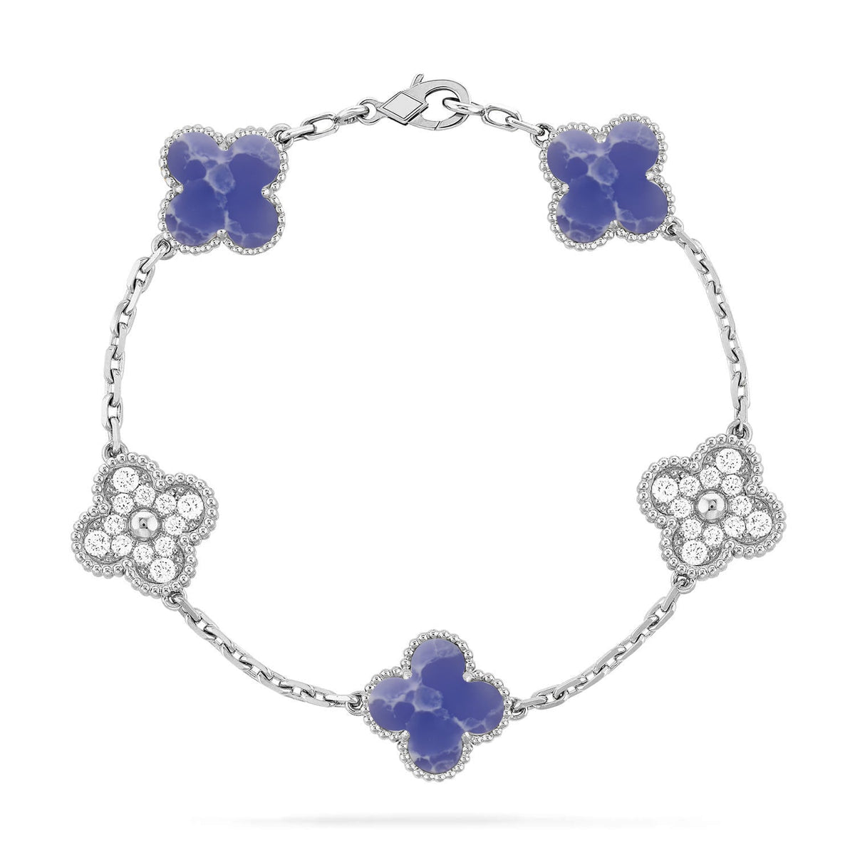 [⭐moonlume]CLOVER 5 MOTIF BLUE VEINS BRACELET COLLECTION