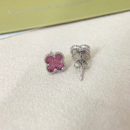 [⭐moonlume]2026 NEW MINI CLOVER 1 MOTIF  BUBBLE PINK ENAMEL