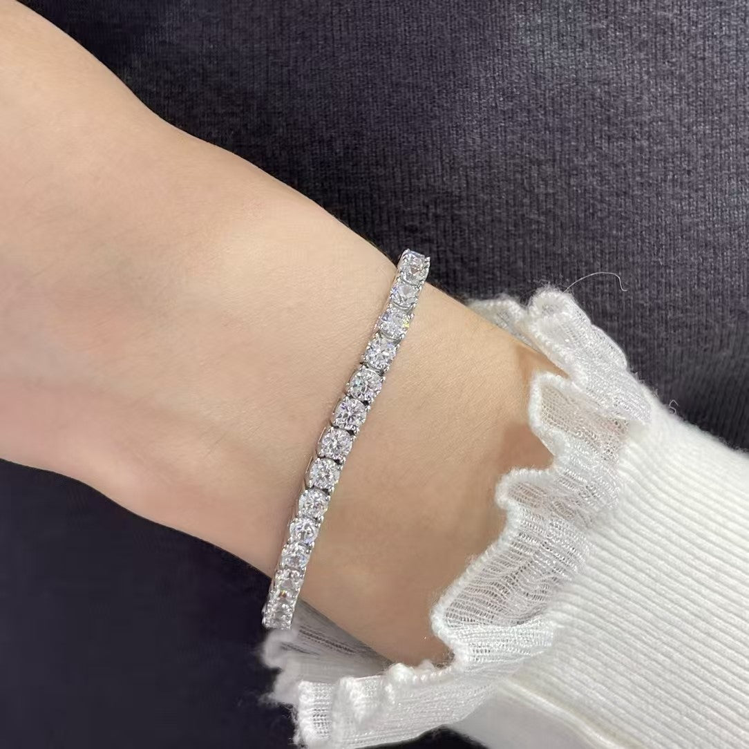 [⭐moonlume jewelrys]TENNIS BRACELET WITH FULL DIAMOND SETTING