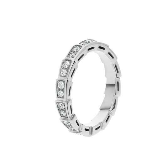 [⭐moonlume]SERPENTI RING SILVER DIAMOND PAVED 3MM