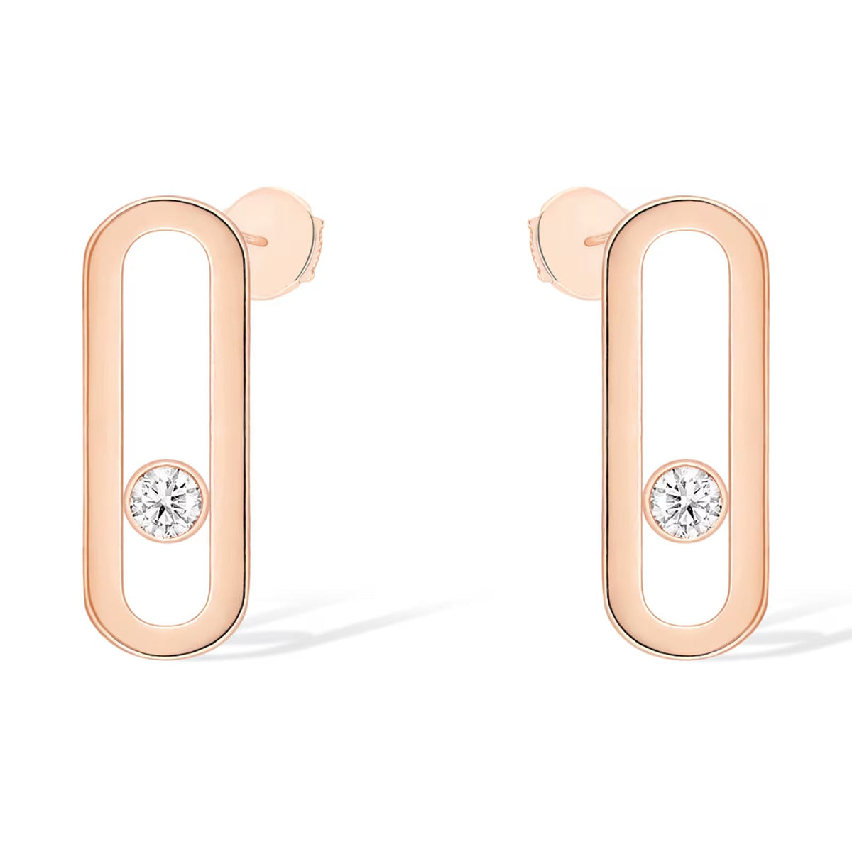 [⭐moonlume]MOVE UNO SMALL 1 DIAMOND EARRINGS