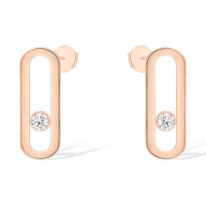 [⭐moonlume]MOVE UNO SMALL 1 DIAMOND EARRINGS