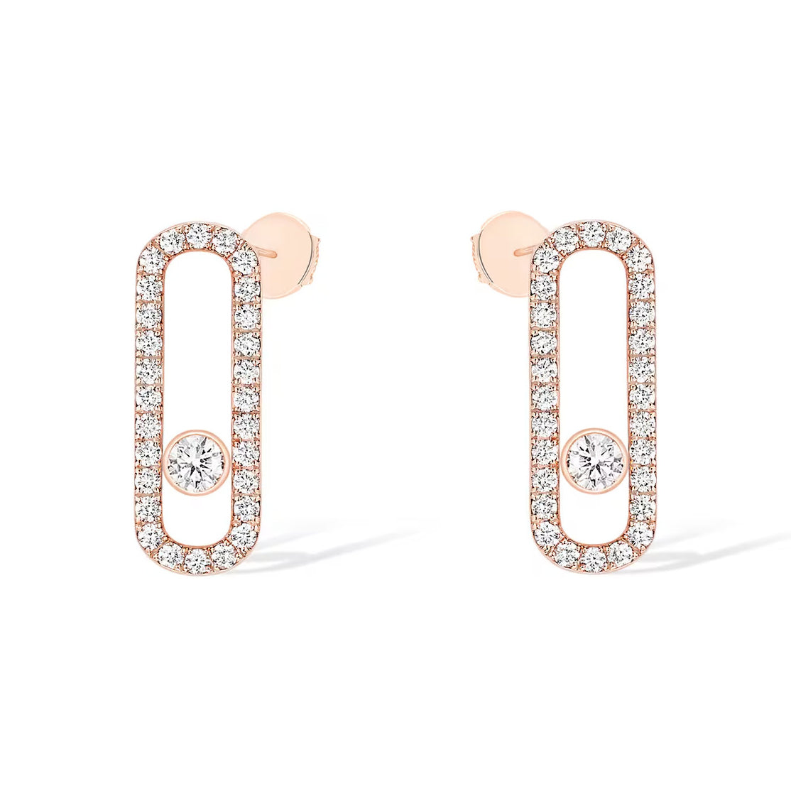 [⭐moonlume]MOVE UNO STUD DIAMOND PAVED EARRINGS