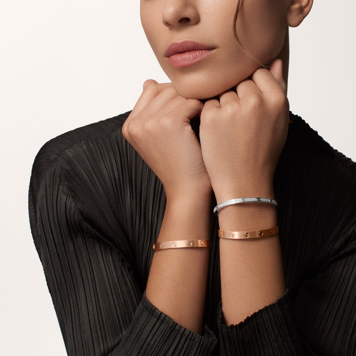 [⭐moonlume]LOVE BRACELET 6.1MM BRUSHED