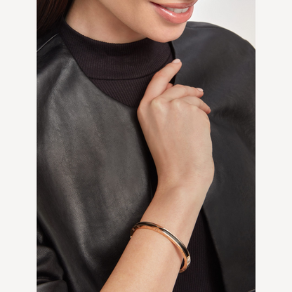 [⭐moonlume]ZERO 1 PINK GOLD WITH BLACK CERAMIC BRACELET