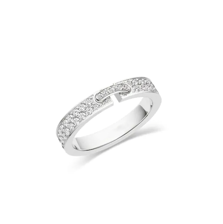 [⭐moonlume]ALLIANCE LIENS VIDENCE PAVED DIAMOND 4MM RING