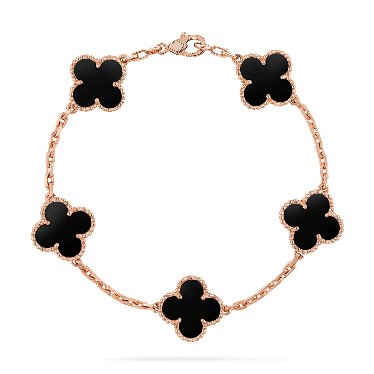 [⭐moonlume] CLOVER 5 MOTIF ONYXS BRACELET COLLECTION