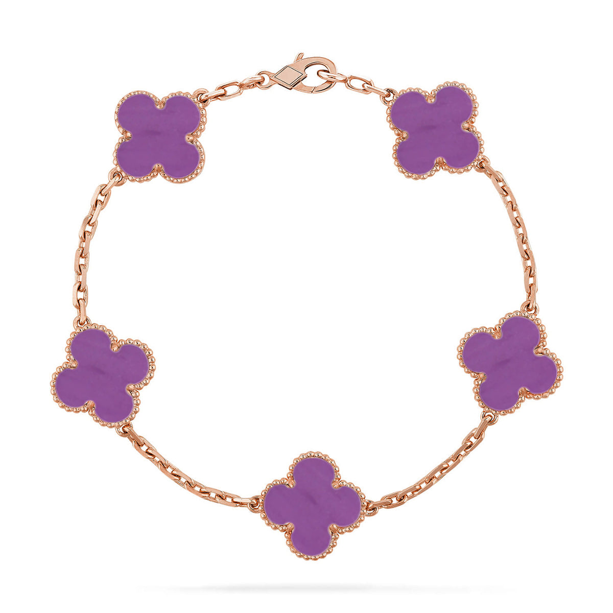 [⭐moonlume] CLOVER 5 MOTIF VIOLET BRACELET COLLECTION