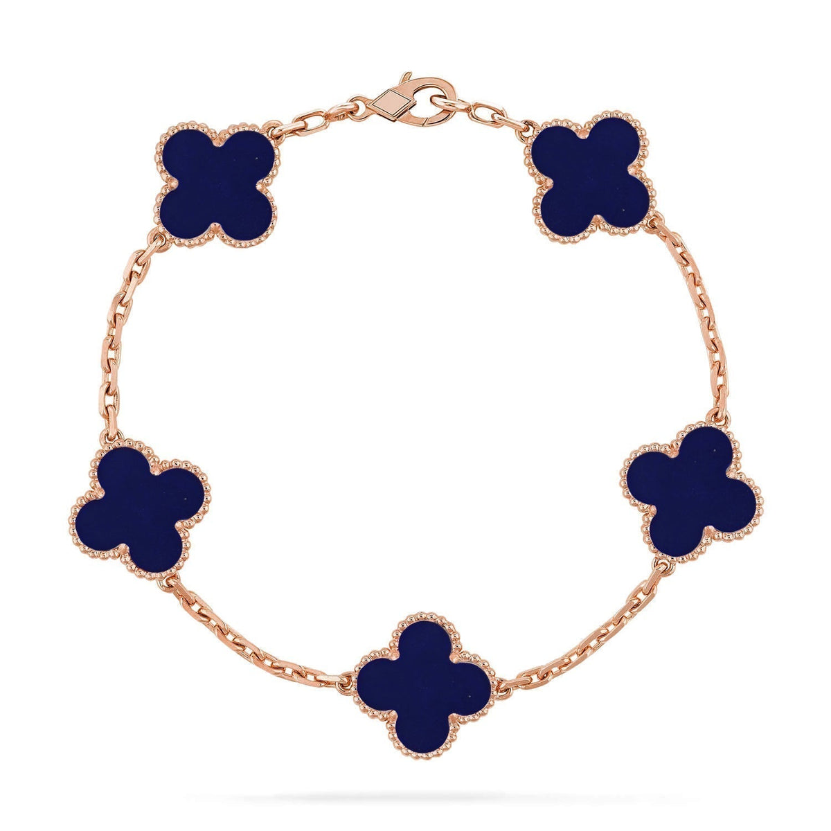 [⭐moonlume]CLOVER 5 MOTIF LAPIS LAZULI BRACELET COLLECTION
