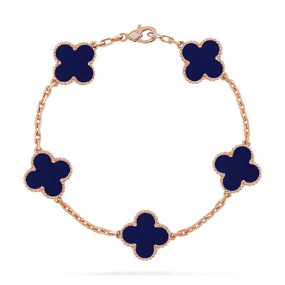 [⭐moonlume]CLOVER 5 MOTIF LAPIS LAZULI BRACELET COLLECTION