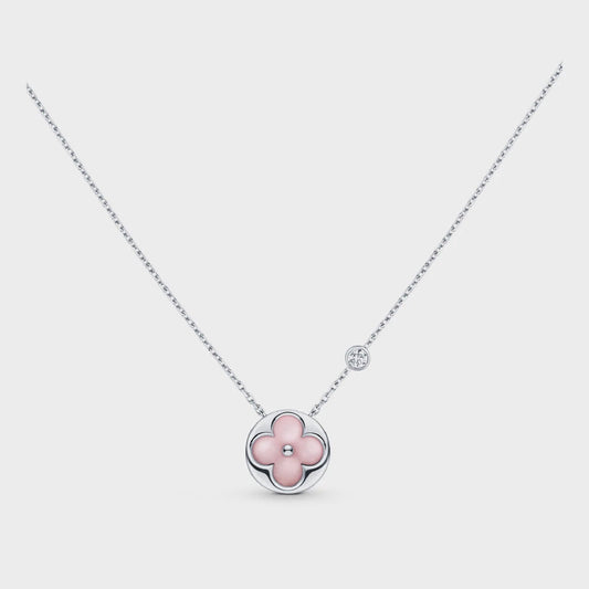 [⭐moonlume]SUN MOTIF PINK MOP SILVER BRACELET