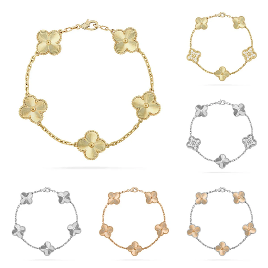 [⭐moonlume] CLOVER 5 MOTIF LASER BRACELET COLLECTION