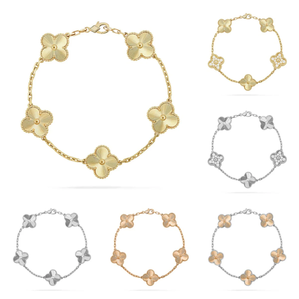 [⭐moonlume] CLOVER 5 MOTIF LASER BRACELET COLLECTION