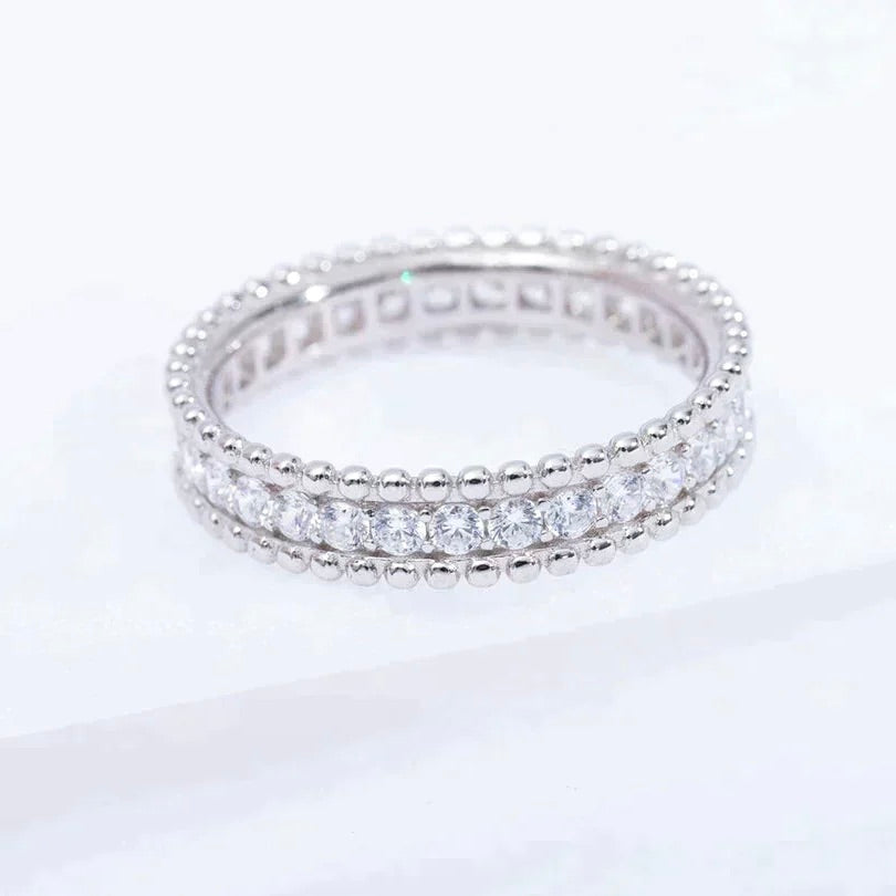 [⭐moonlume]PERLEE DIAMOND SILVER RING