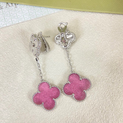[⭐moonlume]2026 NEW CLOVER 2 MOTIF  BUBBLE PINK ENAMEL