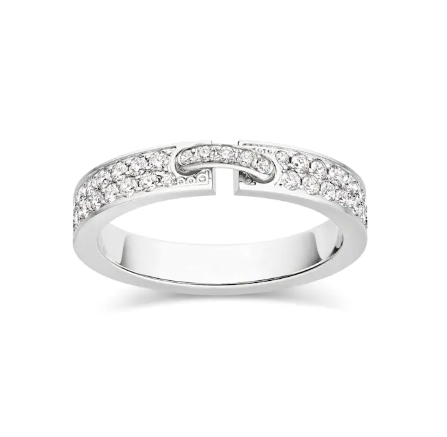 [⭐moonlume]ALLIANCE LIENS VIDENCE PAVED DIAMOND 4MM RING