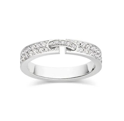 [⭐moonlume]ALLIANCE LIENS VIDENCE PAVED DIAMOND 4MM RING