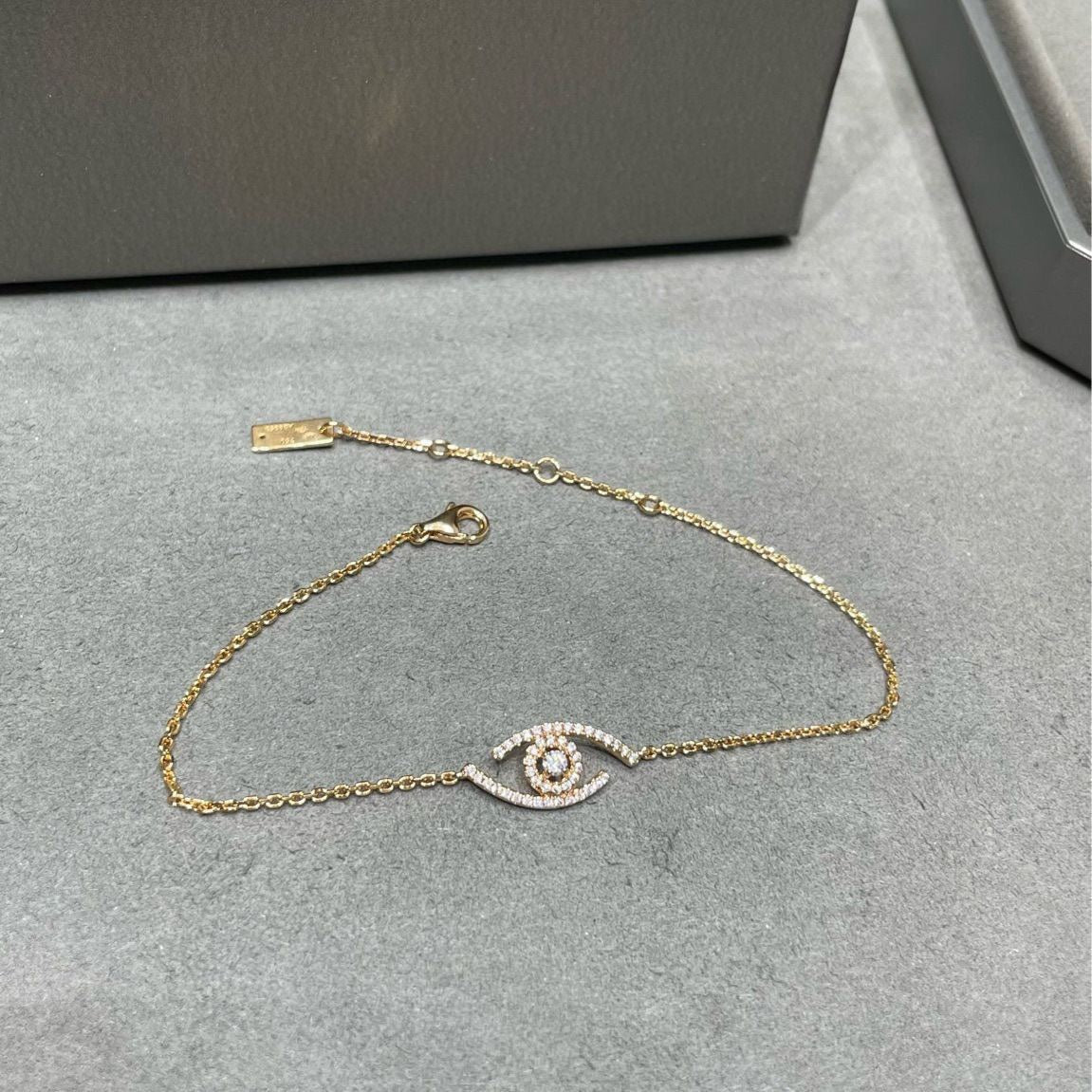 [⭐moonlume]Demo Eye Pave-Set Diamond Bracelet