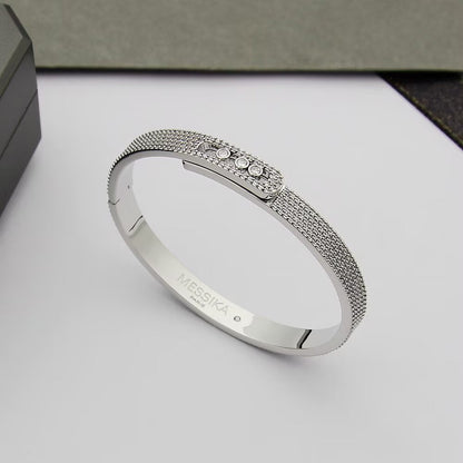 [⭐moonlume]Move Noa Full Pavé Diamond Bangle Bracelet