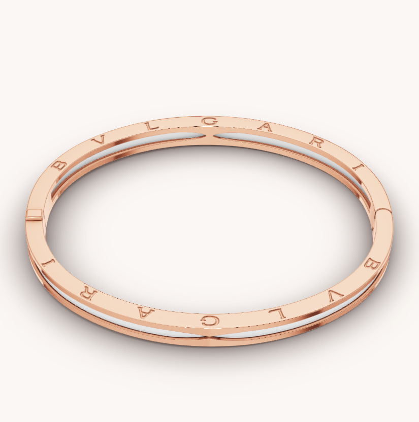 [⭐moonlume]ZERO 1 PINK GOLD WITH WHITE CERAMIC BRACELET