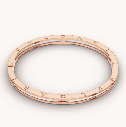 [⭐moonlume]ZERO 1 PINK GOLD WITH WHITE CERAMIC BRACELET