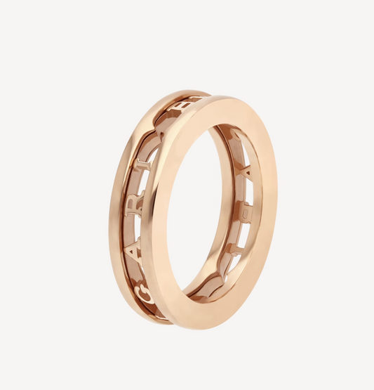 [⭐moonlume]ZERO 1 ONE-BAND WITH OPENWORK LOGO SPIRAL RING