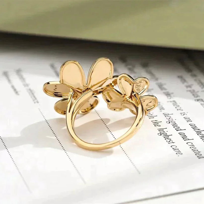 [⭐moonlume]CLOVER COMOS GOLD DIAMOND RING