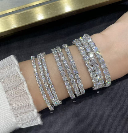 [⭐moonlume jewelrys]TENNIS BRACELET WITH FULL DIAMOND SETTING
