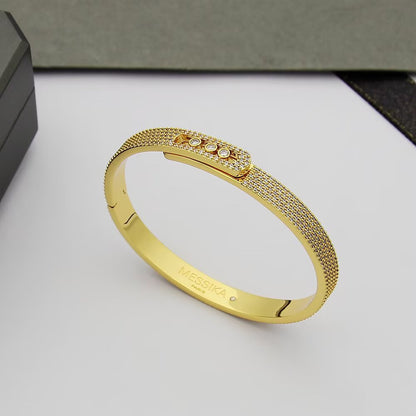 [⭐moonlume]Move Noa Full Pavé Diamond Bangle Bracelet