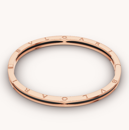[⭐moonlume]ZERO 1 PINK GOLD WITH BLACK CERAMIC BRACELET