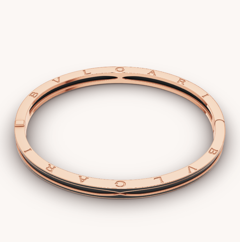 [⭐moonlume]ZERO 1 PINK GOLD WITH MATTE BLACK CERAMIC BRACELET