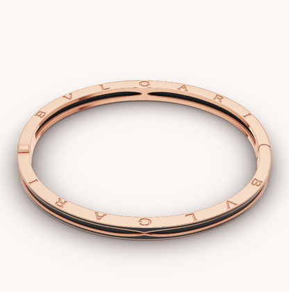 [⭐moonlume]ZERO 1 PINK GOLD WITH MATTE BLACK CERAMIC BRACELET