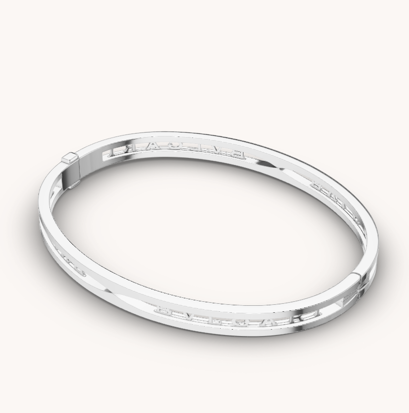 [⭐moonlume]ZERO 1 SPIRAL LOGO SILVER BRACELET