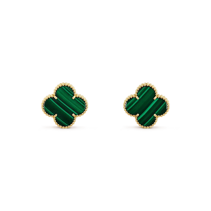 [⭐moonlume]CLOVER MINI 9.5MM MALACHITE  EARRINGS