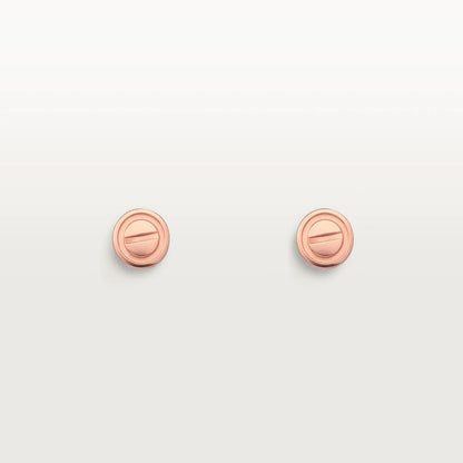 [⭐moonlume]LOVE EARRINGS PINK GOLD 10MM