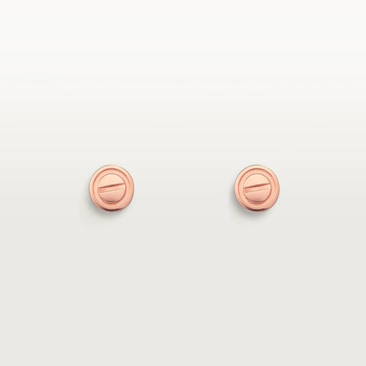 [⭐moonlume]LOVE EARRINGS PINK GOLD 10MM