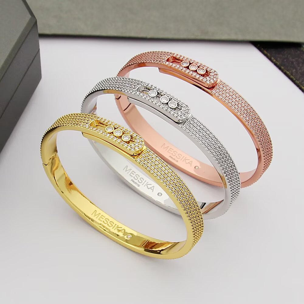 [⭐moonlume]Move Noa Full Pavé Diamond Bangle Bracelet