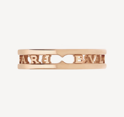 [⭐moonlume]ZERO 1 ONE-BAND WITH OPENWORK LOGO SPIRAL RING