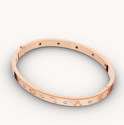 [⭐moonlume]ZERO 1 PINK GOLD 12 DIAMONDS BRACELET