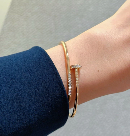 [⭐moonlume]JUSTE BRACELET 2.5MM DIAMONDS NEW