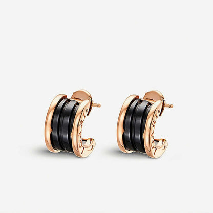 [⭐moonlume]ZERO 1 PINK GOLD CERAMIC EARRINGS