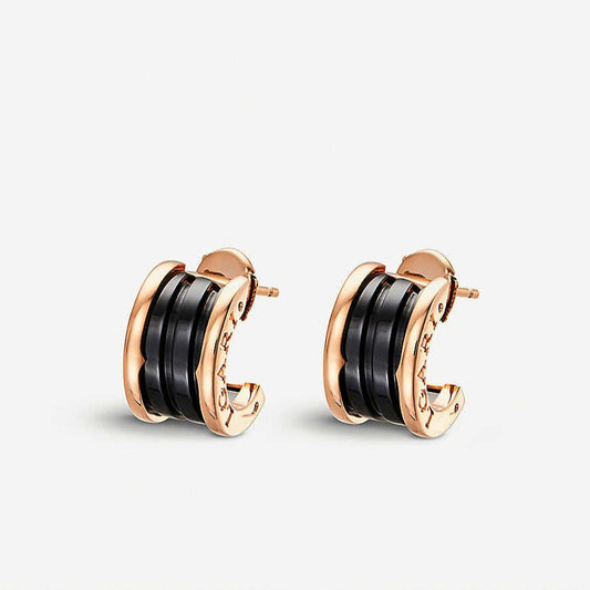 [⭐moonlume]ZERO 1 PINK GOLD CERAMIC EARRINGS