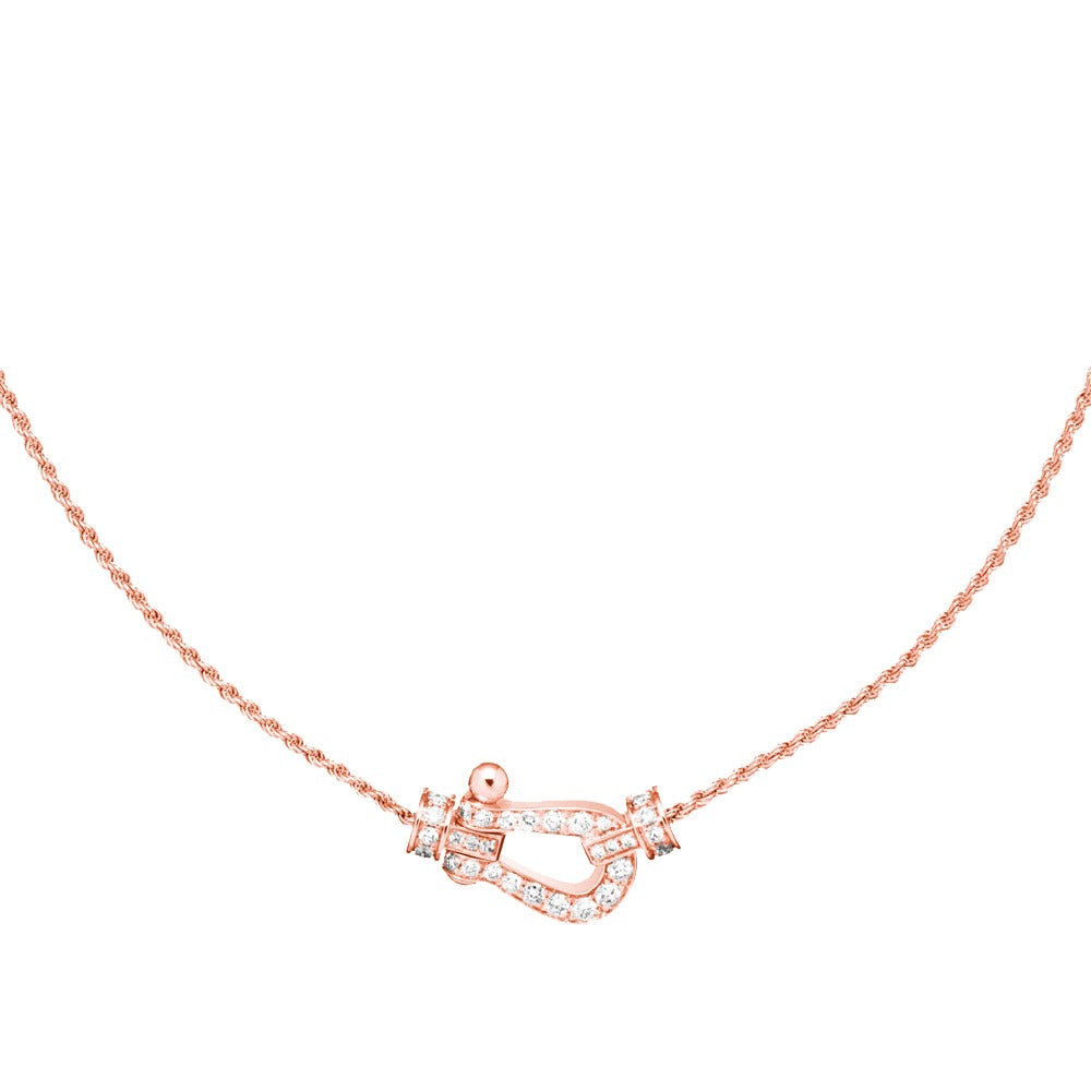 [⭐moonlume]FORCE 10 PINK GOLD DIAMOND NECKLACE